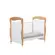 Berco Peroba 68787 Junior 100% Mdf Branco Brilhoso Amendoa