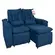 Sofa 2 Lugares Aga Retratil Berlim Suede Paiva Azul Marinho