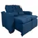 Sofa 2 Lugares Aga Retratil Berlim Suede Paiva Azul Marinho