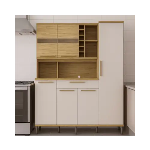 Kit Cozinha Touriga Riodoce 6 Portas Amendoa off White