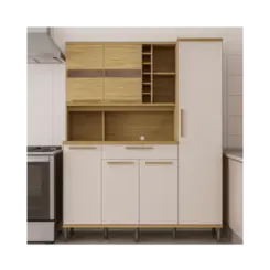 Kit Cozinha Touriga Riodoce 6 Portas Amendoa off White