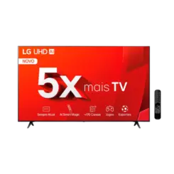 Smart TV 86" LG 4K Ultra HD AI Acoustic Tuning Bluetooth