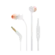 Fone de Ouvido JBL T110 In Ear Tecnologia PureBass Intra-auricular Microfone Embutido Branco