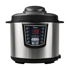Panela de Pressao Eletrica Midea PPA71 Liva 6 Litros Display Digital com Receitas Pre-Programadas Inox