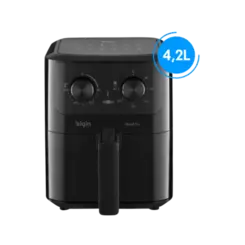 Fritadeira Elgin Air Fryer 4,2 Litros Com Desligamento Automatico Preto 127V