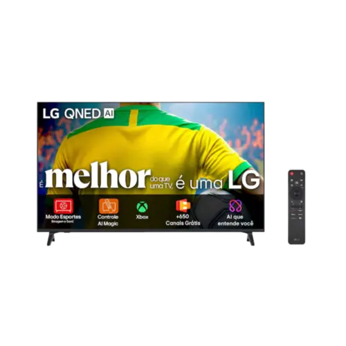 Smart TV 55" LG QNED HDR10 4K Super Upscaling Reconhecimento De Voz AI