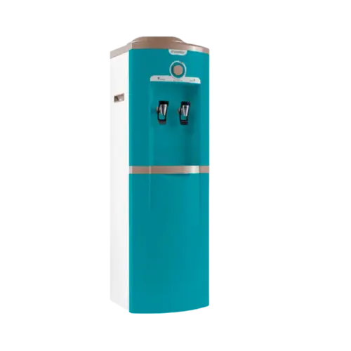 Bebedouro De Coluna Esmaltec 2 Temperaturas Controle Gradual Turquesa 127V