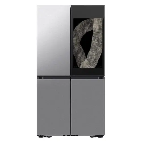 Refrigerador Samsung 4 Portas Bespoke Family Hub RF29DB9950QDAZ Frost Free 699 Litros tela 32"Inox Look 127V