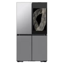 Refrigerador Samsung 4 Portas Bespoke Family Hub RF29DB9950QDAZ Frost Free 699 Litros tela 32"Inox Look 127V