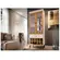 Cristaleira Opera Hb Moveis 2 Portas e 1 Gaveta Off White/Cinamomo