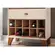 Cristaleira Opera Hb Moveis 2 Portas e 1 Gaveta Off White/Cinamomo