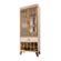Cristaleira Opera Hb Moveis 2 Portas e 1 Gaveta Off White/Cinamomo