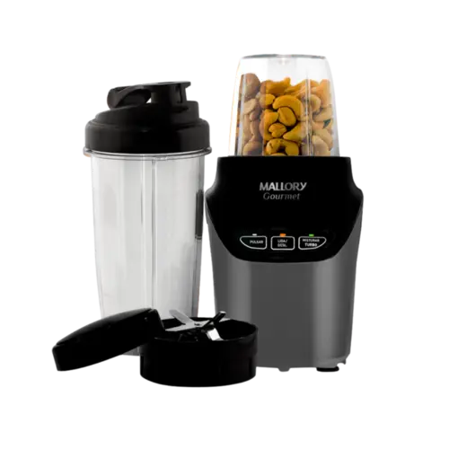 Liquidificador e Processador Mallory 1,4 Litros Gourmet Preto 127V