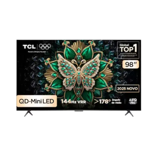 Smart TV Mini Led 98" TCL 98C6K 4K UHD Dolby Vision Wi-Fi Bluetooth Google