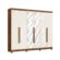 Roupeiro Kappesberg 100% MDP 6 Portas 3 Gavetas Com Espelho Canela Off White