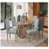 Sala De Jantar Kappesberg Mesa Oval Com 6 Cadeiras Linho Cinza