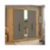 Roupeiro Supremo THB 100% MDF 7 Portas 2 Gavetas Com Espelho Nogal Gris Glass