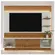 Home Guaiba Mobler 2.0 Para TV ate 60" Polegadas 2 Portas de correr Frisadas 4 Prateleiras Off White Amendoa