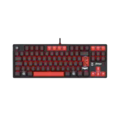 Teclado Gamer Mecanico Redragon Flamengo Iluminacao LED Vermelho Preto