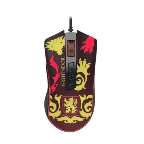 Mouse Gamer Redragon Harry Potter Grifinoria Vermelho Preto