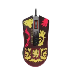 Mouse Gamer Redragon Harry Potter Grifinoria Vermelho Preto