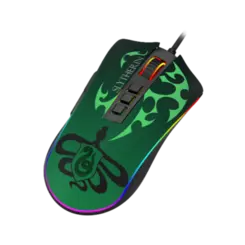 Mouse Gamer Redragon Harry Potter Sonserina Verde Preto