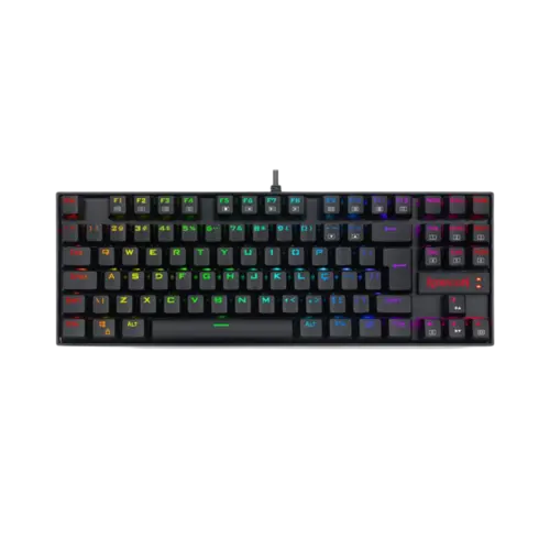 Teclado Gamer Redragon Kumara Elite Iluminacao Rainbow Preto