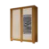 Roupeiro Ayla ACP 100% MDF 2 Portas 2 Gavetas Com Espelho Cinamomo Off White