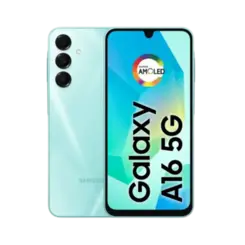 Smartphone Samsung A16 5G 256GB 8GB 50MP Tela 6.7" Verde Claro
