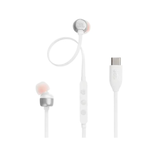 Fone De Ouvido JBL Tune 310C USB-C Pure Bass Sound Branco