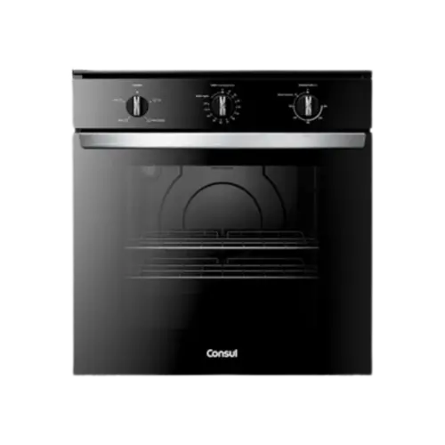 Forno Eletrico Embutir Consul 84 Litros Com Autodesligamento e Grill Preto 127V