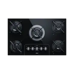 Cooktop Consul 5 Bocas Com Mesa De Vidro Acendimento Automatico Controle Facil Preto Bivolt