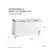 Freezer Midea Horizontal Inverter 508 Litros 2 Tampas Branco Bivolt