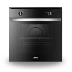 Forno a Gas Embutir Consul Com Grill 78 Litros Preto 220V