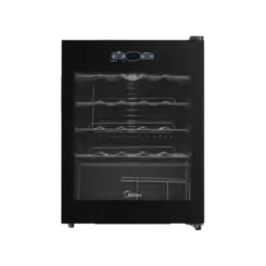 Adega De Vinho Climatizada Midea Inverter Com Espaco Para Ate 24 Garrafas Preto Bivolt