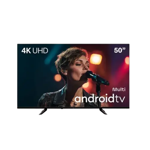 Smart Tv 50" Multi Dled Dolby Atmos 4K Android Preto