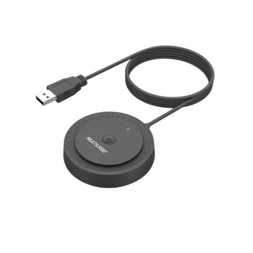 Microfone Omnidirecional Multilaser Conexao USB Preto
