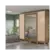Roupeiro Kappesberg 100% MDF 4 Portas 4 Gavetas Com Espelho Canela Macadamia