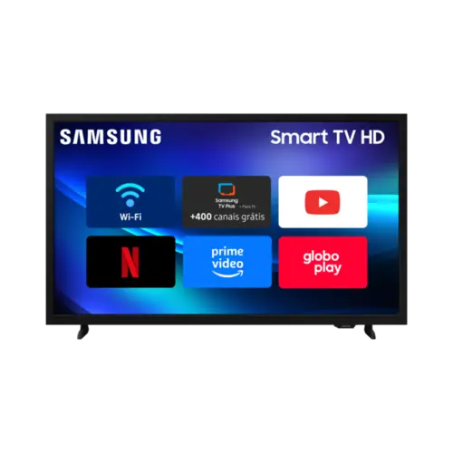 Smart TV 32" Samsung HD Processador Hyper Real Bixby Design Fino