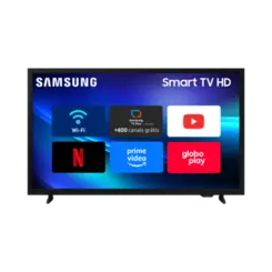 Smart TV 32" Samsung HD Processador Hyper Real Bixby Design Fino