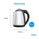Chaleira Eletrica Elgin 2 Litros 1200W Desligamento Automatico Jarra Sem Fio Inox 127V