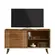 Rack Bancada Mobler Austin 1.36  TV 50" Cinamomo Mel Detalhes Perola Metalizado