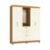 Roupeiro Kappesberg CB01R591CNOW 5 Portas 2 Gavetas Com Espelho Canela/Off White