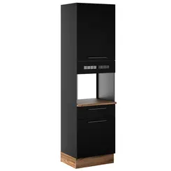 Paneleiro Exclusive Itatiaia 2 Portas 1 Gaveta Em Aco Grafite Preto Matte