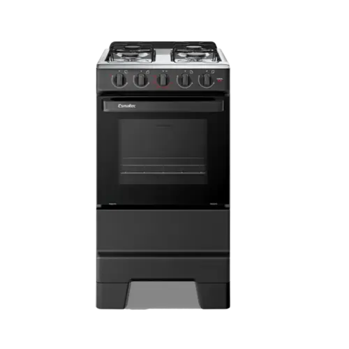 Fogao Esmaltec Ideal Pop 4 Bocas Mesa em Inox com Acendimento Manual Preto