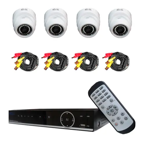 Kit Seguranca Mystic  4 Canais 1TB DVR + 4 Cameras