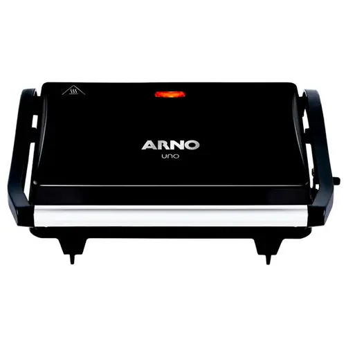 Sanduicheira Grill Arno Compact Ajustavel Trava De Seguranca Preto 127V