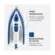 Ferro a Vapor Mondial Base Ceramica 1200W Branco Azul 127V