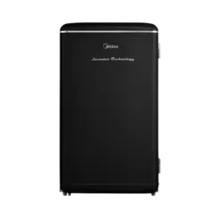 Frigobar Midea 93 Litros Retro Inverter 1 Porta Preto  Bivolt