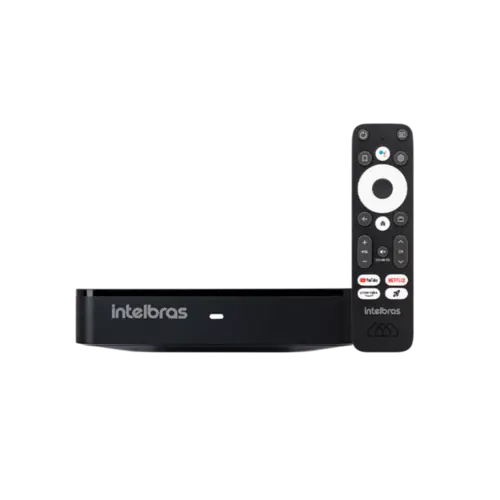 Smart TV Box Intelbras Android Com Chromecast Integrado FHD Preto